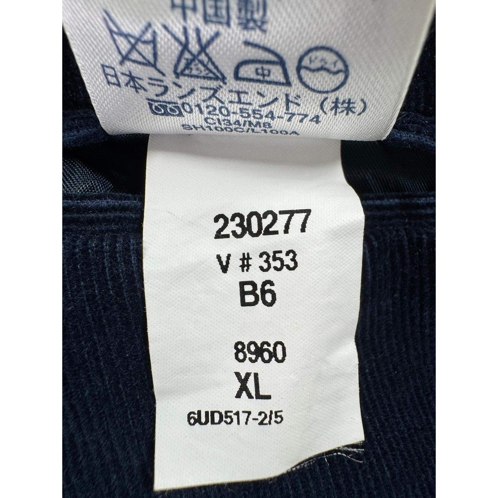 Lands End Mens XL Navy Blue Corduroy Blazer Sport Coat - Picture 7 of 15